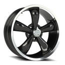 18x8.5 Vision 142 Legend 5 Gloss Black Machined Lip 5x115 ET20 Wheel Rim