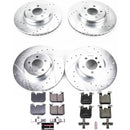 PowerStop Z23 Daily Driver Carbon-Fiber Ceramic Brake Pad and Drilled & Slotted