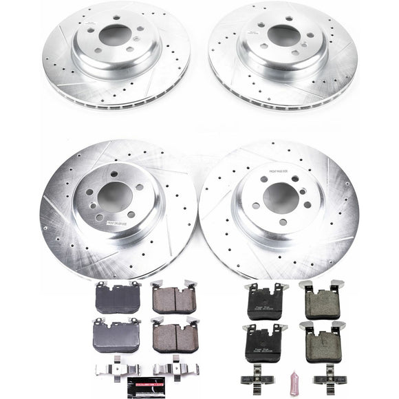 PowerStop Z23 Daily Driver Carbon-Fiber Ceramic Brake Pad and Drilled & Slotted