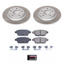 PowerStop Semi-Coated Rotor and Low-Dust Ceramic Brake Pad Kit