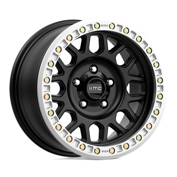 17X8.5 KMC KM234 Grenade DESERT Beadlock Satin Black 6X165.1 ET0
