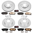 PowerStop Genuine Geomet Coated Rotor and Low-Dust Ceramic Brake Pad Kit