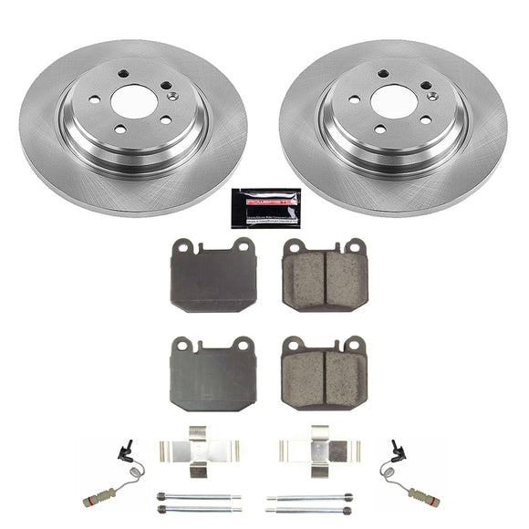 PowerStop OE Stock Replacement Low-Dust Ceramic Brake Pad and Rotor Kit