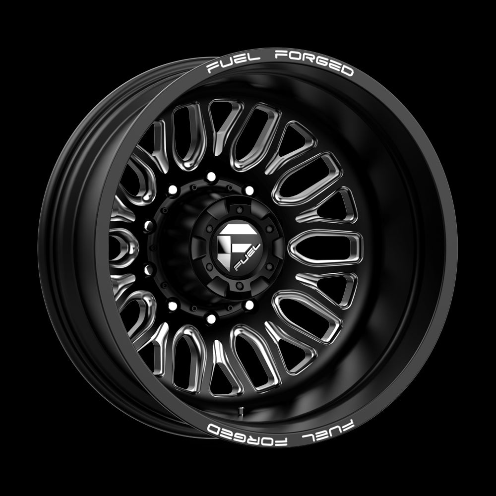 22X8.25 Fuel MONO DB66 FFC66 Matte Black Milled 10X225 ET-202 wheel/rim - 0