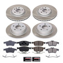 PowerStop Semi-Coated Rotor and Low-Dust Ceramic Brake Pad Kit
