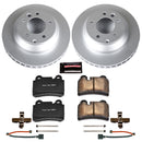 PowerStop Genuine Geomet Coated Rotor and Carbon-Fiber Ceramic Brake Pad Kit