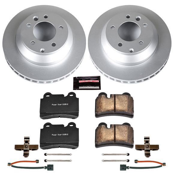 PowerStop Genuine Geomet Coated Rotor and Carbon-Fiber Ceramic Brake Pad Kit