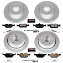 PowerStop Genuine Geomet Coated Rotor and Carbon-Fiber Ceramic Brake Pad Kit
