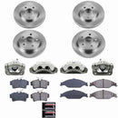 PowerStop OE Stock Replacement Low-Dust Ceramic Brake Pad, Rotor and Caliper Kit