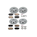 PowerStop OE Stock Replacement Low-Dust Ceramic Brake Pad and Rotor Kit