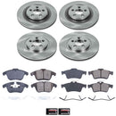 PowerStop OE Stock Replacement Low-Dust Ceramic Brake Pad and Rotor Kit