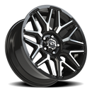 20X9 Vision 305 Rekluse Gloss Black Machined Face Wheel 5x127 5x5 ET-12 CB78.1