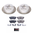 PowerStop Semi-Coated Rotor and Low-Dust Ceramic Brake Pad Kit