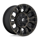 17x9 Fuel Off-Road D569 Vapor Matte Black Double Dark Tint 6x139.7 ET20 Wheel
