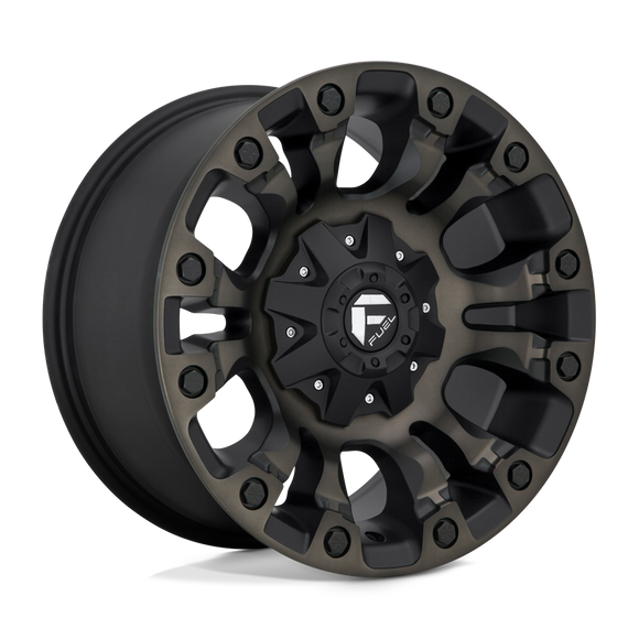 17x9 Fuel Off-Road D569 Vapor Matte Black Double Dark Tint 6x139.7 ET20 Wheel