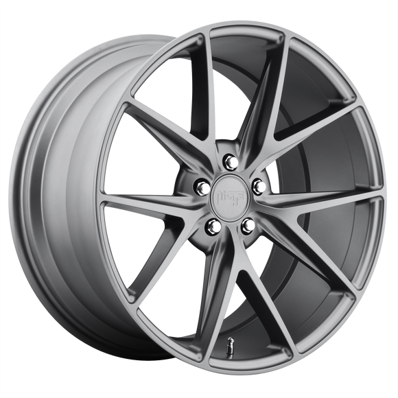 19x8.5 Niche Misano Matte Gunmetal Wheel/Rim 5x114.3 5-114.3 19-8.5