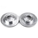 PowerStop Evolution Drilled Slotted Rotors Pair Front For Lexus GX470