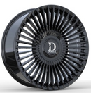 22x9 Dolce TRENTO Glossy Black Wheel 5x115 ET15 CB73.1