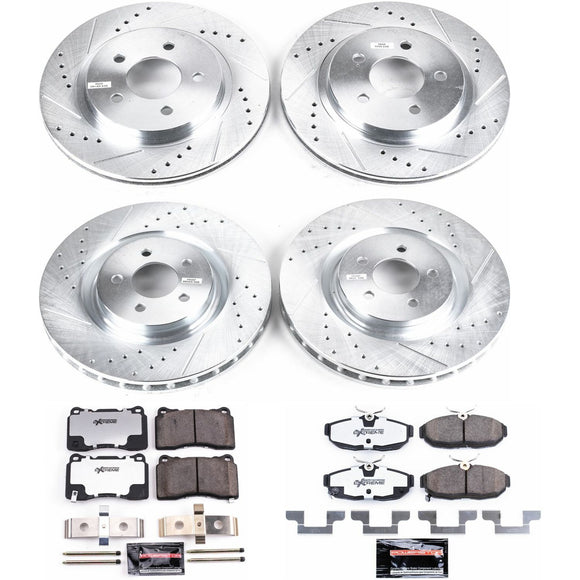 PowerStop Z26 Street Performance Ceramic Brake Pad and Drilled & Slotted Rotor K