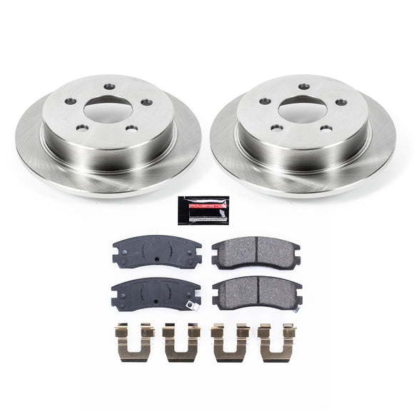 PowerStop OE Stock Replacement Low-Dust Ceramic Brake Pad and Rotor Kit