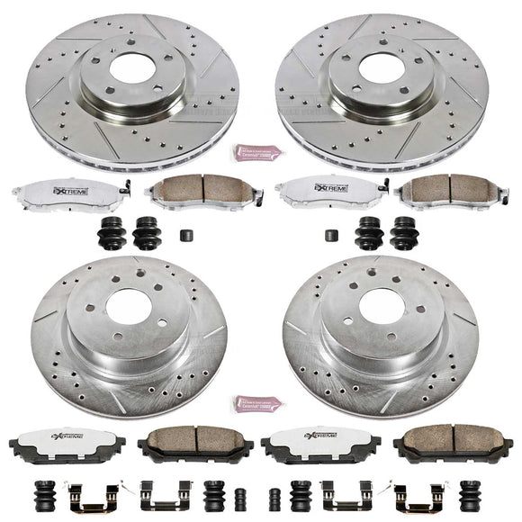 PowerStop Z26 Street Performance Ceramic Brake Pad and Drilled & Slotted Rotor K