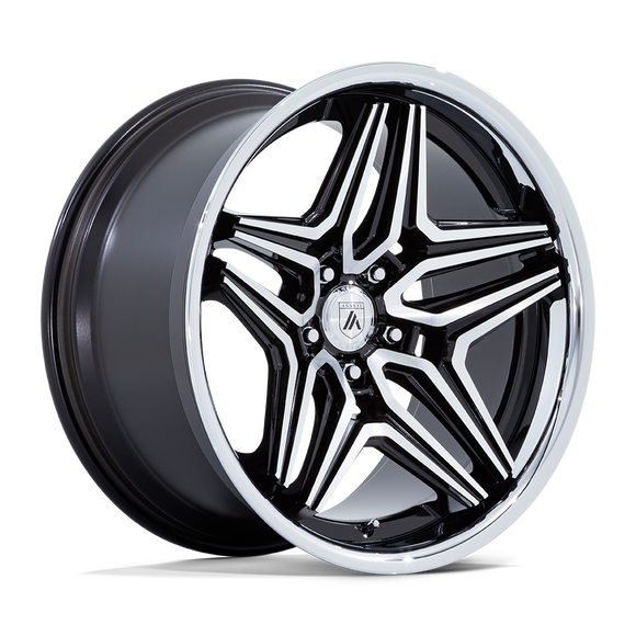 20X10.5 Asanti Black ABL-46 Duke Gloss Black Machined 5X120 ET18 Wheel Rim