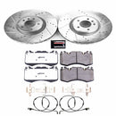 PowerStop Z36 Carbon-Fiber Ceramic Brake Pad with Drilled and Slotted Rotor Kit