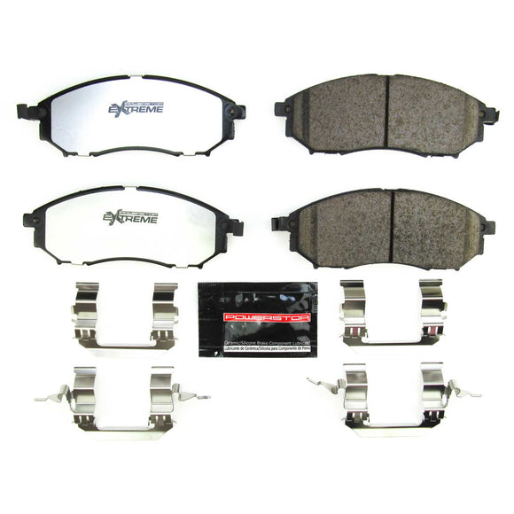 PowerStop Z26 Street Performance Carbon-Fiber Ceramic Brake Pads With Hardware