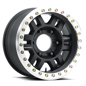 Vision 398BL Manx-Beadlock Gloss Black 17X8.5 ET-15 Wheel/Rim