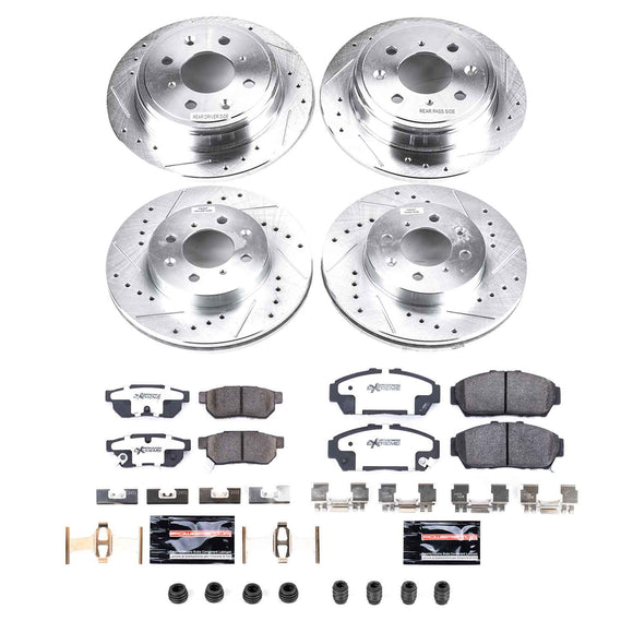 PowerStop Z26 Street Performance Ceramic Brake Pad and Drilled & Slotted Rotor K