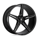 22X9 Asanti Black Alpha 5 Gloss Black Milled Wheel/Rim 5x112 ET32-1