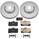 PowerStop Genuine Geomet Coated Rotor and Low-Dust Ceramic Brake Pad Kit