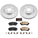 PowerStop Genuine Geomet Coated Rotor and Low-Dust Ceramic Brake Pad Kit