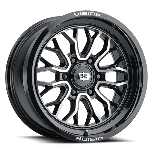Vision 402 Riot Gloss Black Machined Face 22X10 6x135 ET-19 Wheel/Rim