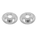 PowerStop Evolution Drilled Slotted Rotors Pair Rear For Mazda 3