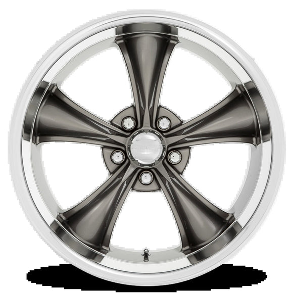 20.00x10.00 AME Boss Graphite With Diamond Cut Lip 5x114.3 2.00 5.58 72.56 Wheel