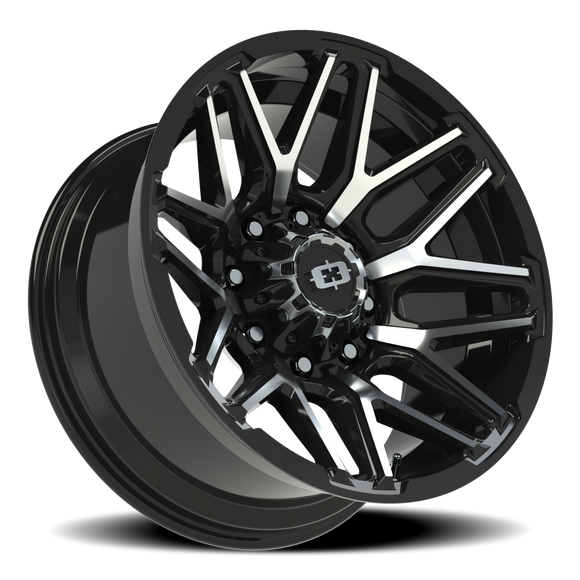 20X10 Vision 305 Rekluse Gloss Black Machined Face Wheel 8x180 ET-25 CB124.2
