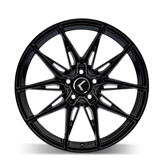 20x9 Kraze Evolve Gloss Black 5x112 ET35 CB66.56 Wheel Rim