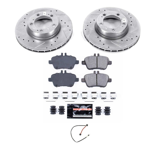 PowerStop Z23 Daily Driver Carbon-Fiber Ceramic Brake Pad and Drilled & Slotted