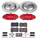 PowerStop Z23 Daily Driver Carbon-Fiber Ceramic Pads Drilled & Slotted Rotor & C