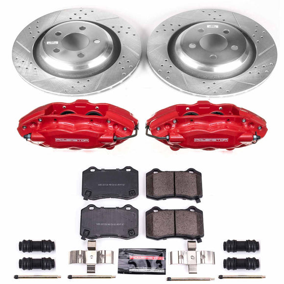 PowerStop Z23 Daily Driver Carbon-Fiber Ceramic Pads Drilled & Slotted Rotor & C