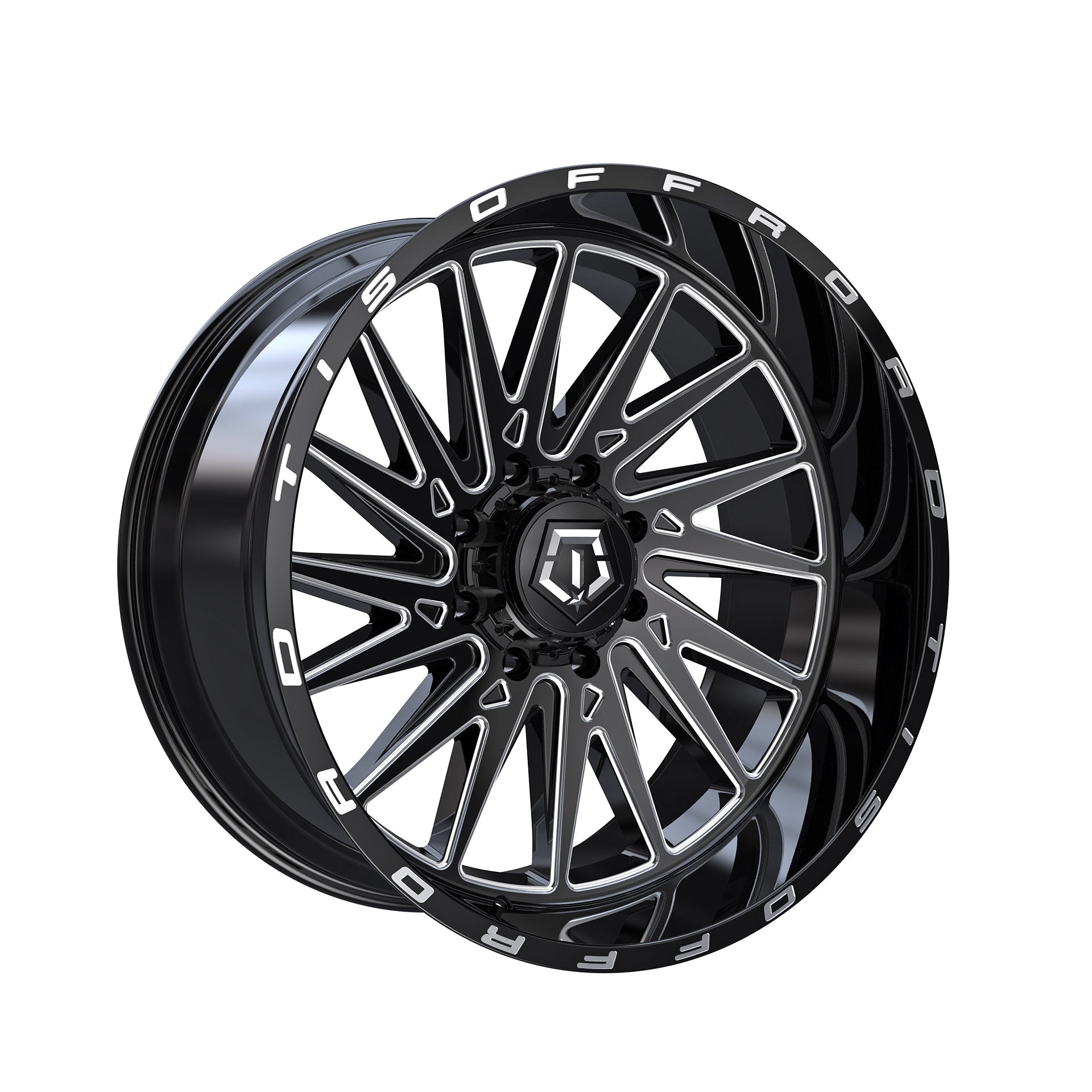 20x12 TIS 547BM Gloss Black Milled 6x139.7 6x5.5 ET-44 Wheel Rim