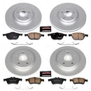 PowerStop Genuine Geomet Coated Rotor and Carbon-Fiber Ceramic Brake Pad Kit