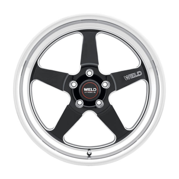 17x10 WELD Performance Ventura Drag Black Milled 5x112 ET40 Wheel Rim