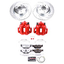 PowerStop Z26 Street Performance Ceramic Brake Pad, Drilled Slotted Rotor, and C