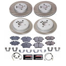 PowerStop Semi-Coated Rotor and Low-Dust Ceramic Brake Pad Kit