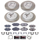 PowerStop Semi-Coated Rotor and Low-Dust Ceramic Brake Pad Kit