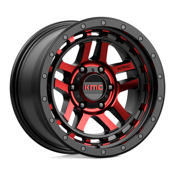 17X9 KMC KM540 RECON G-BLK MCH RTCC 6X139.7 ET-12 wheel/rim