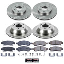 PowerStop OE Stock Replacement Low-Dust Ceramic Brake Pad and Rotor Kit