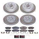 PowerStop Semi-Coated Rotor and Low-Dust Ceramic Brake Pad Kit
